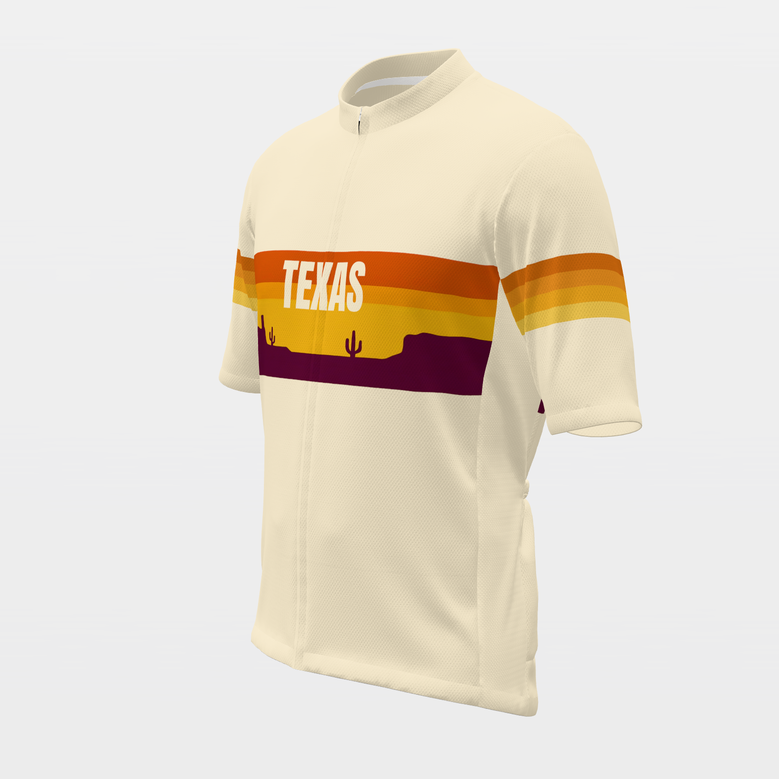 West-Texas Desert Sunset Cycling Jersey – Front Left view