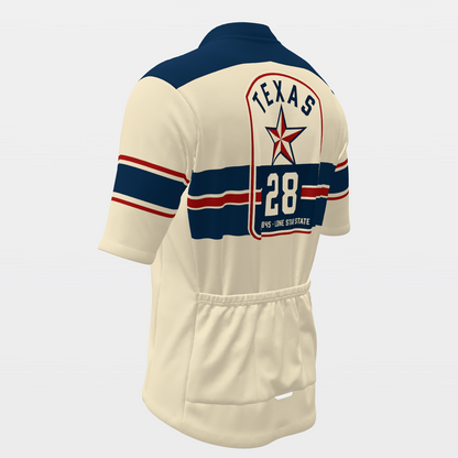 Texas Flag Heritage Cycling Jersey – Back Left view