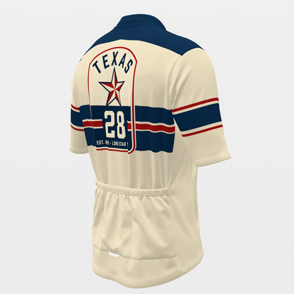 Texas Flag Heritage Cycling Jersey – Back Right view