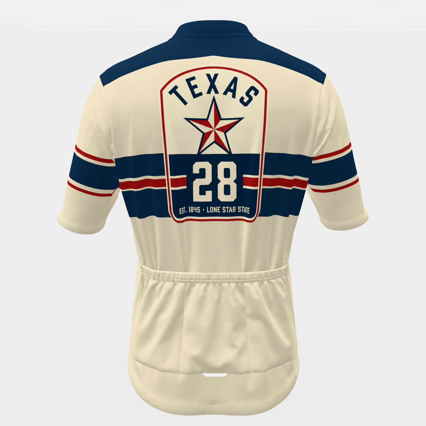 Texas Flag Heritage Cycling Jersey – Back view