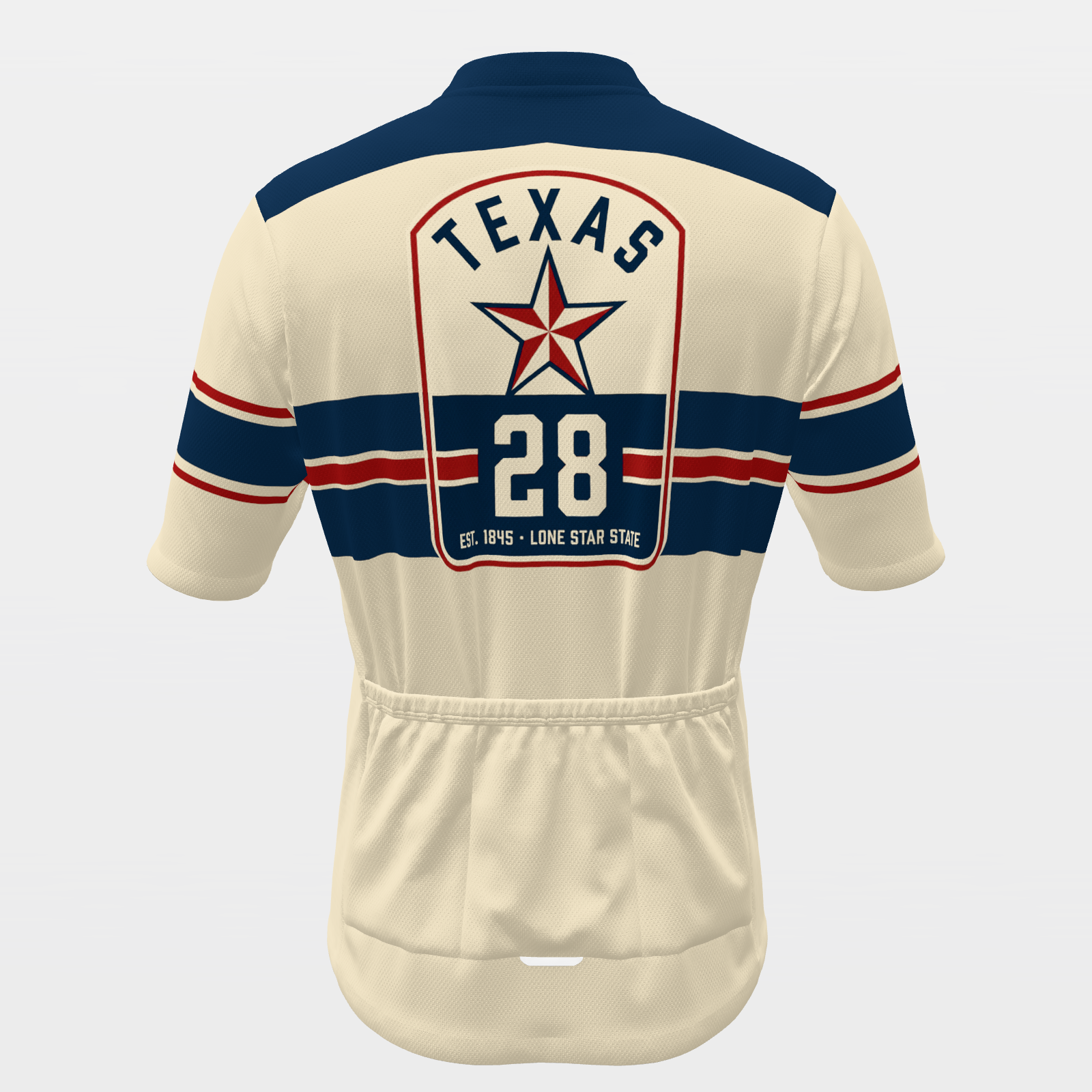 Texas Flag Heritage Cycling Jersey – Back view