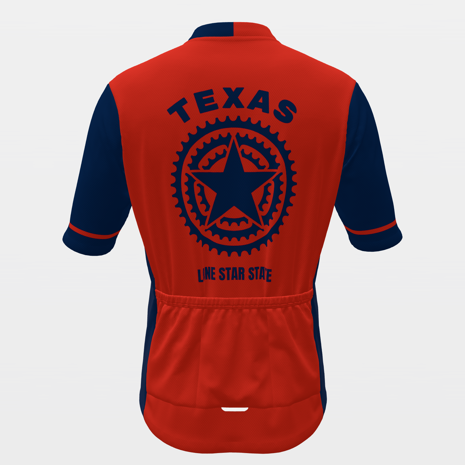 TEXAS · Japanese keirin block — retro state jersey – Back view