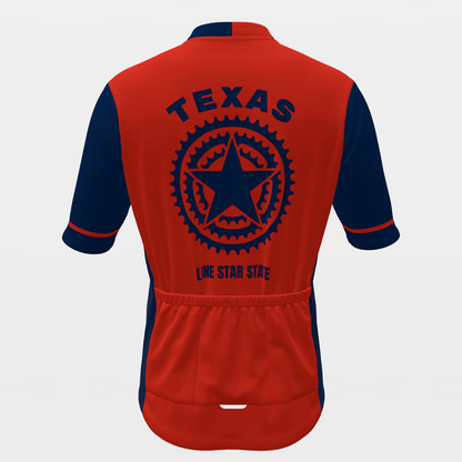 TEXAS · Japanese keirin block — retro state jersey – Back view