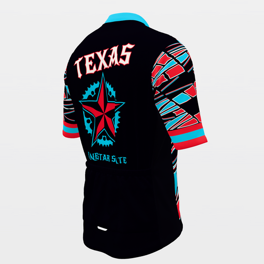 Texas Neon-80s — Memphis-shard state jersey – Back Right view