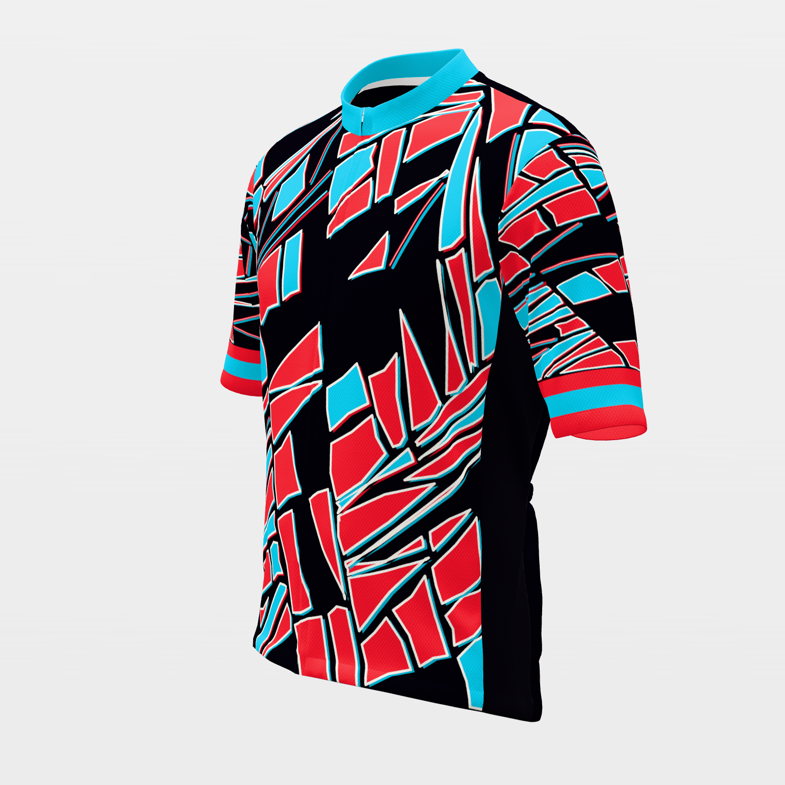 Texas Neon-80s — Memphis-shard state jersey – Front Left view