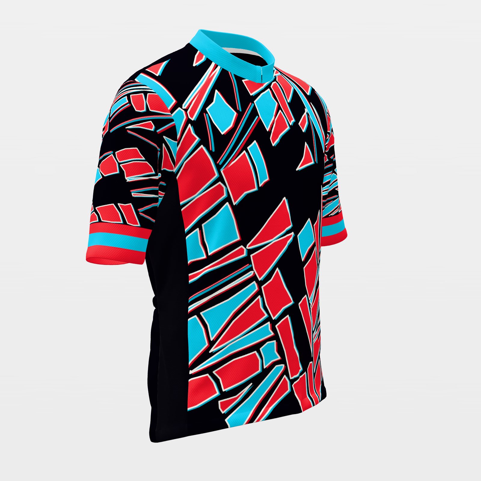 Texas Neon-80s — Memphis-shard state jersey – Front Right view