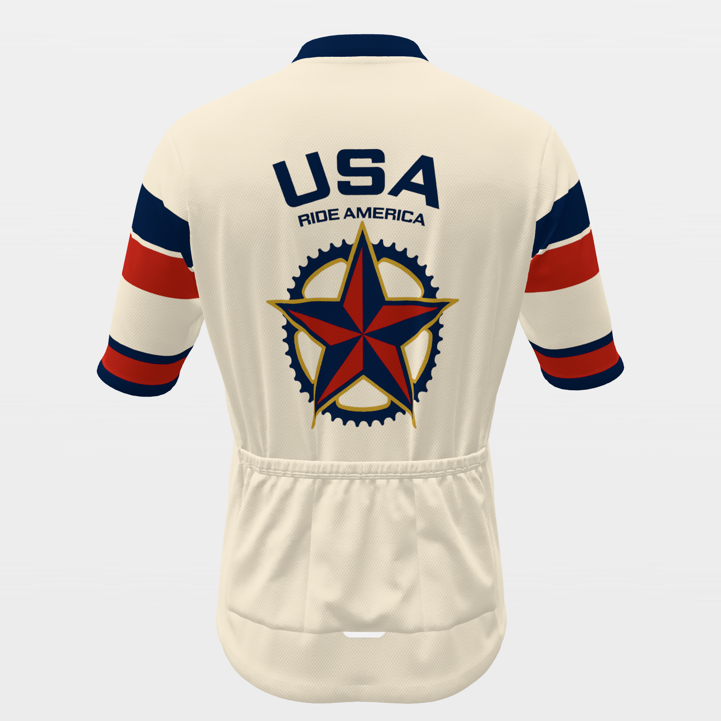 USA Americana — 70s Brooklyn-chevron retro jersey – Back view