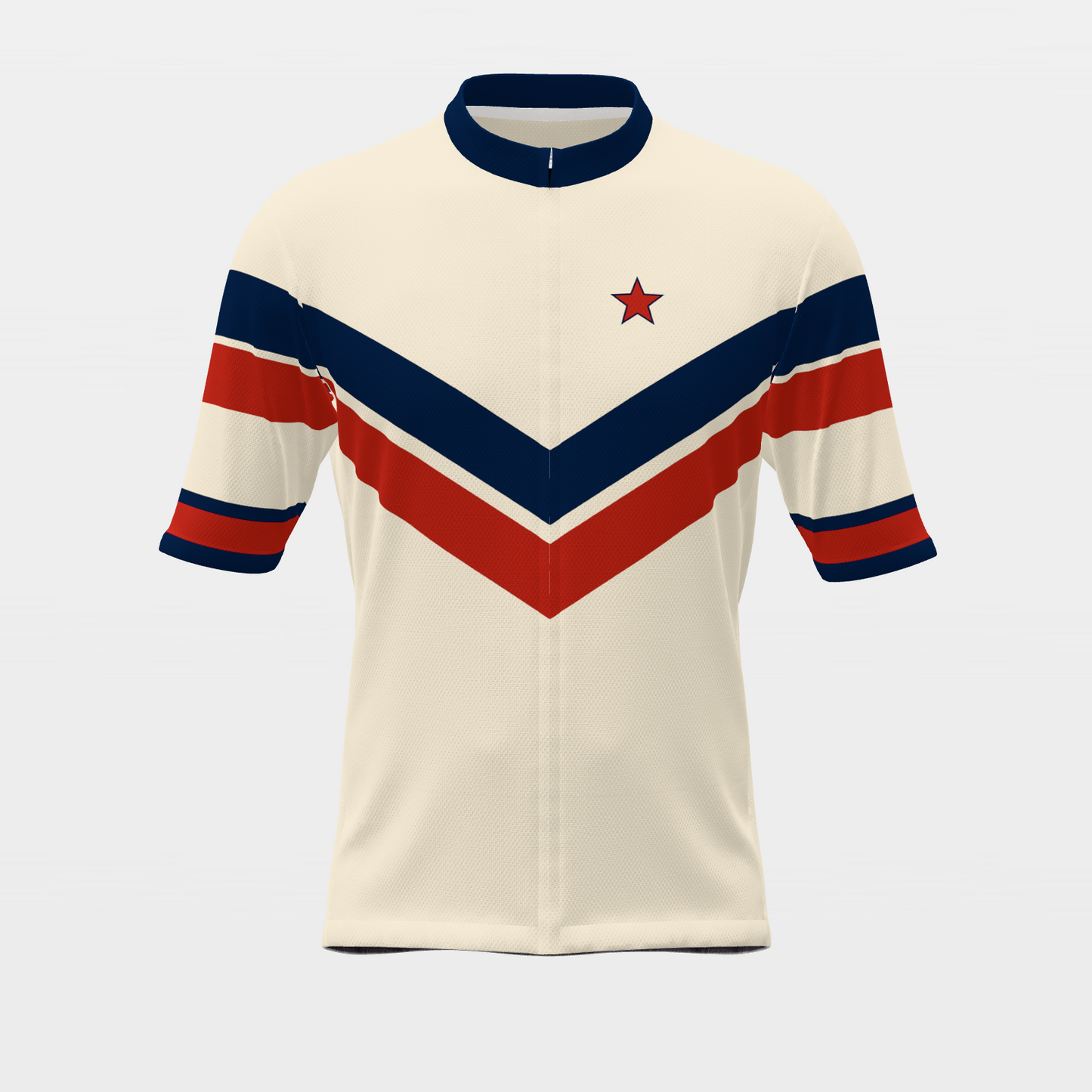 USA Americana — 70s Brooklyn-chevron retro jersey – Front view