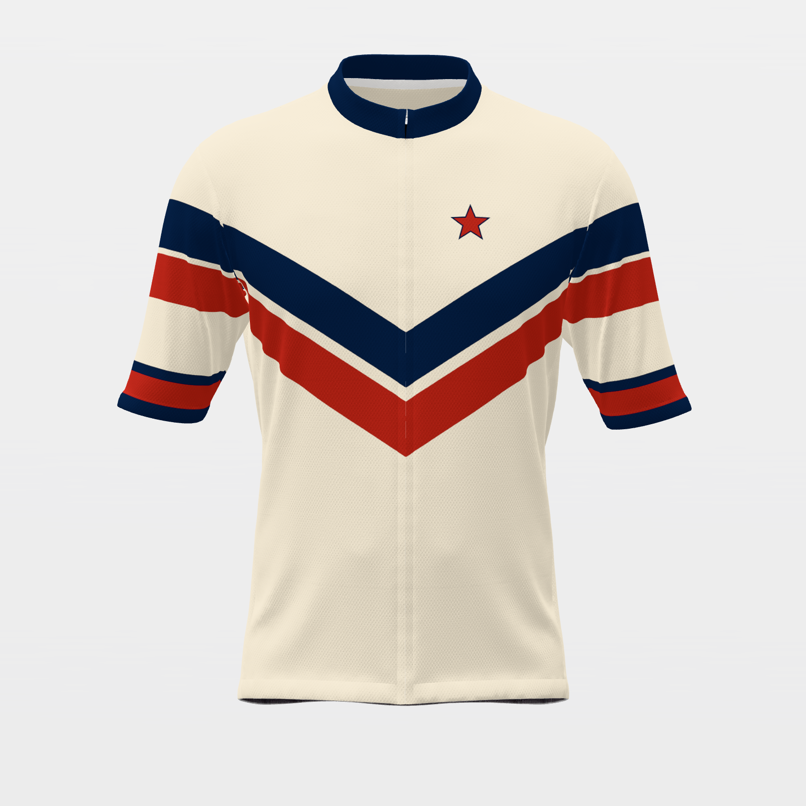 USA Americana — 70s Brooklyn-chevron retro jersey – Front view
