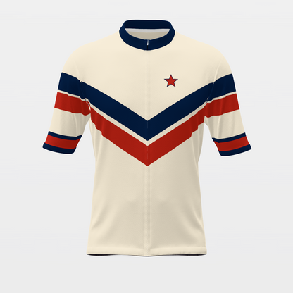 USA Americana — 70s Brooklyn-chevron retro jersey – Front view