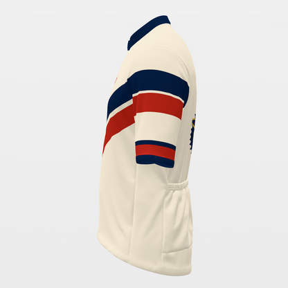 USA Americana — 70s Brooklyn-chevron retro jersey – Left view