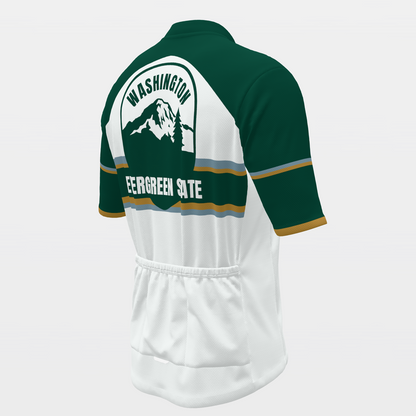 Washington Evergreen Heritage Badge Cycling Jersey – Back Right view