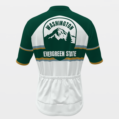 Washington Evergreen Heritage Badge Cycling Jersey – Back view