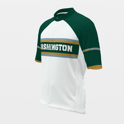 Washington Evergreen Heritage Badge Cycling Jersey – Front Left view