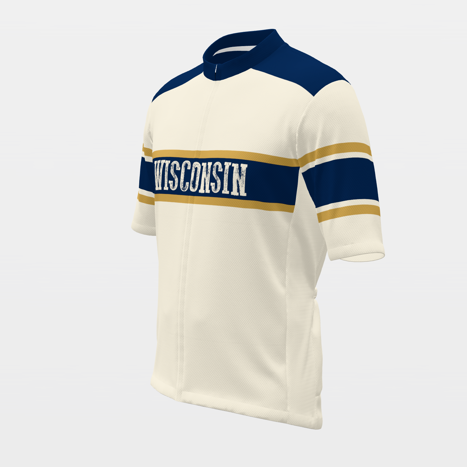 Wisconsin Badger Heritage Badge Cycling Jersey – Front Left view