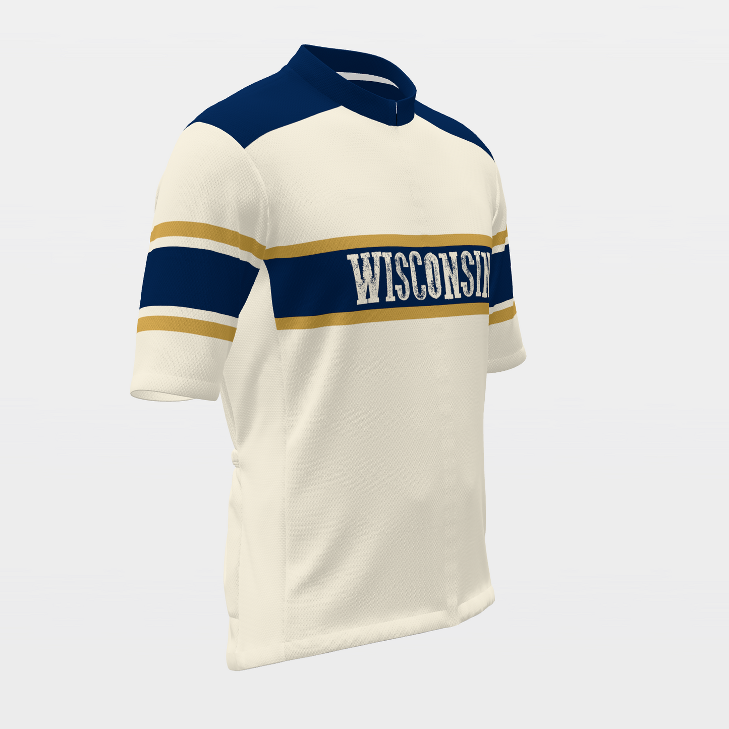 Wisconsin Badger Heritage Badge Cycling Jersey – Front Right view