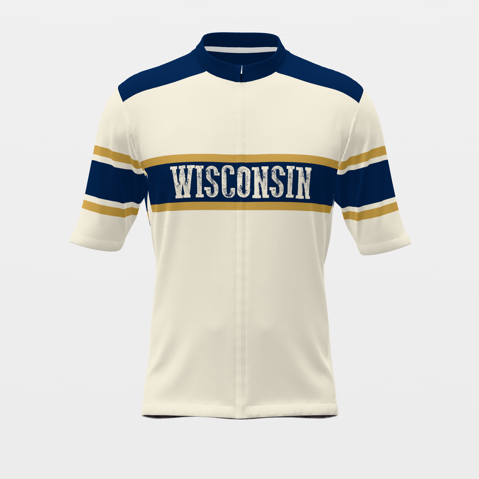 Wisconsin Badger Heritage Badge Cycling Jersey – Front view