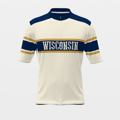 Wisconsin Badger Heritage Badge Cycling Jersey – Front view