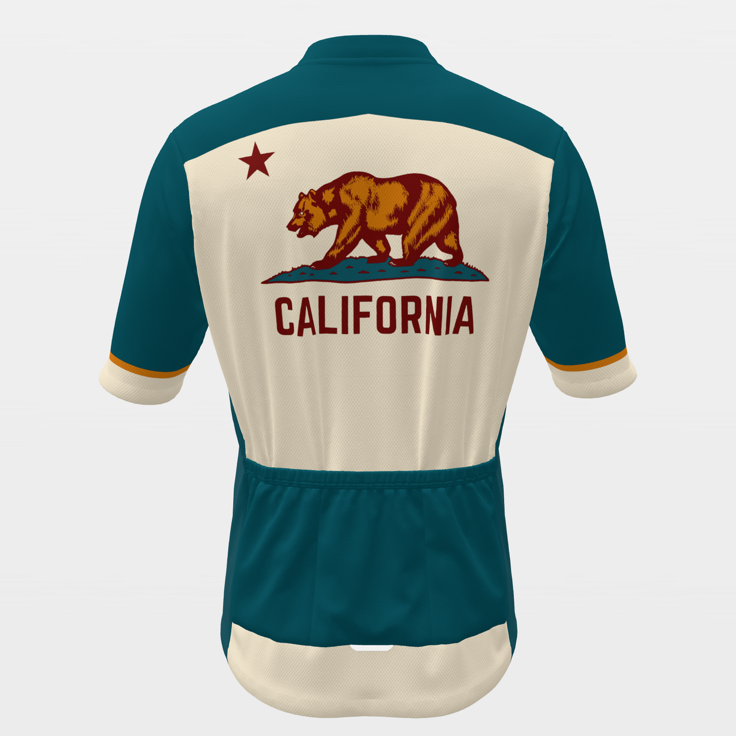 California State Race Kit — modern speed-fade Cycling Jersey – Back view