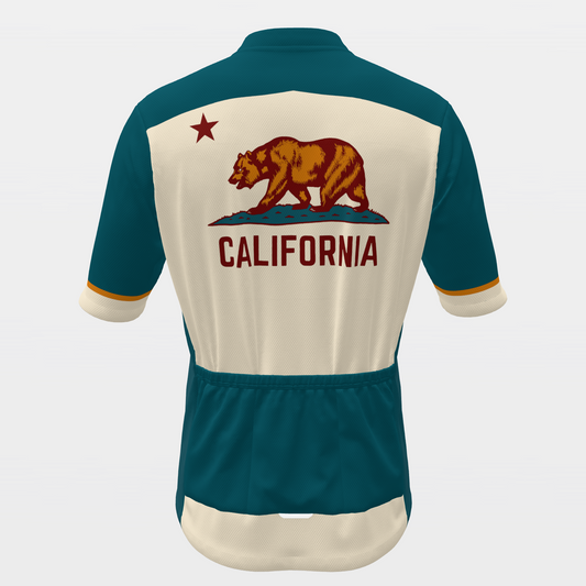 California State Race Kit — modern speed-fade Cycling Jersey – Back view