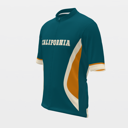 California State Race Kit — modern speed-fade Cycling Jersey – Front Left view