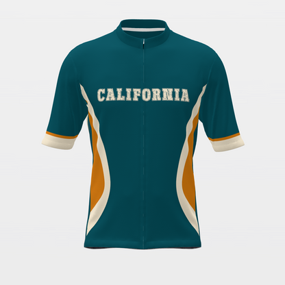 California State Race Kit — modern speed-fade Cycling Jersey – Front view