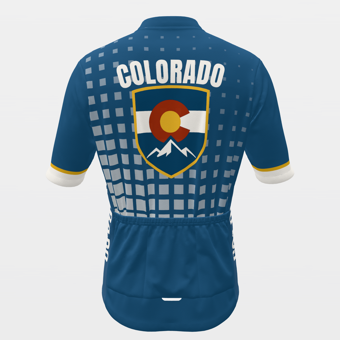 Colorado State Race Kit — modern speed-fade Cycling Jersey – Back view