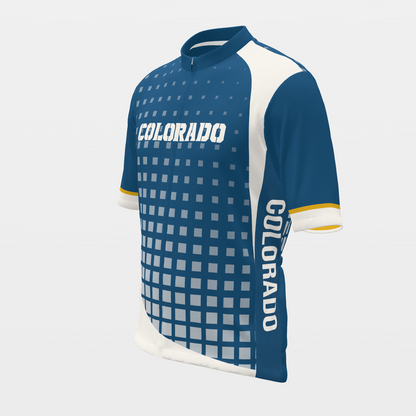 Colorado State Race Kit — modern speed-fade Cycling Jersey – Front Left view