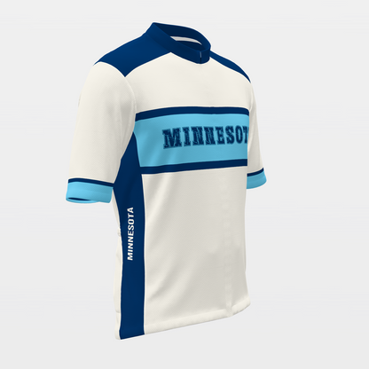 Minnesota State Race Kit — stacked-band Cycling Jersey – Front Right view
