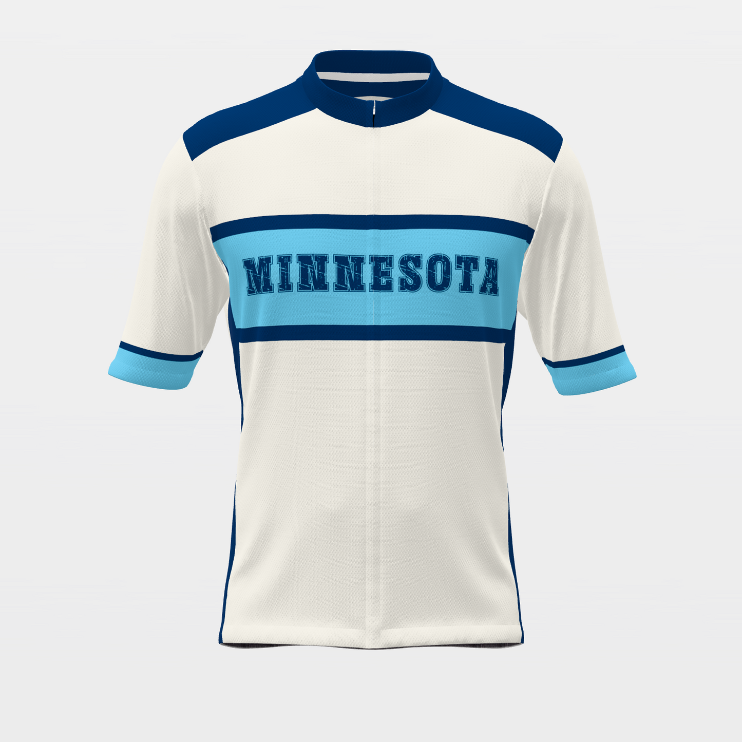 Minnesota State Race Kit — stacked-band Cycling Jersey – Front view