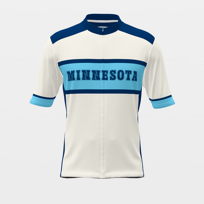 Minnesota State Race Kit — stacked-band Cycling Jersey – Front view
