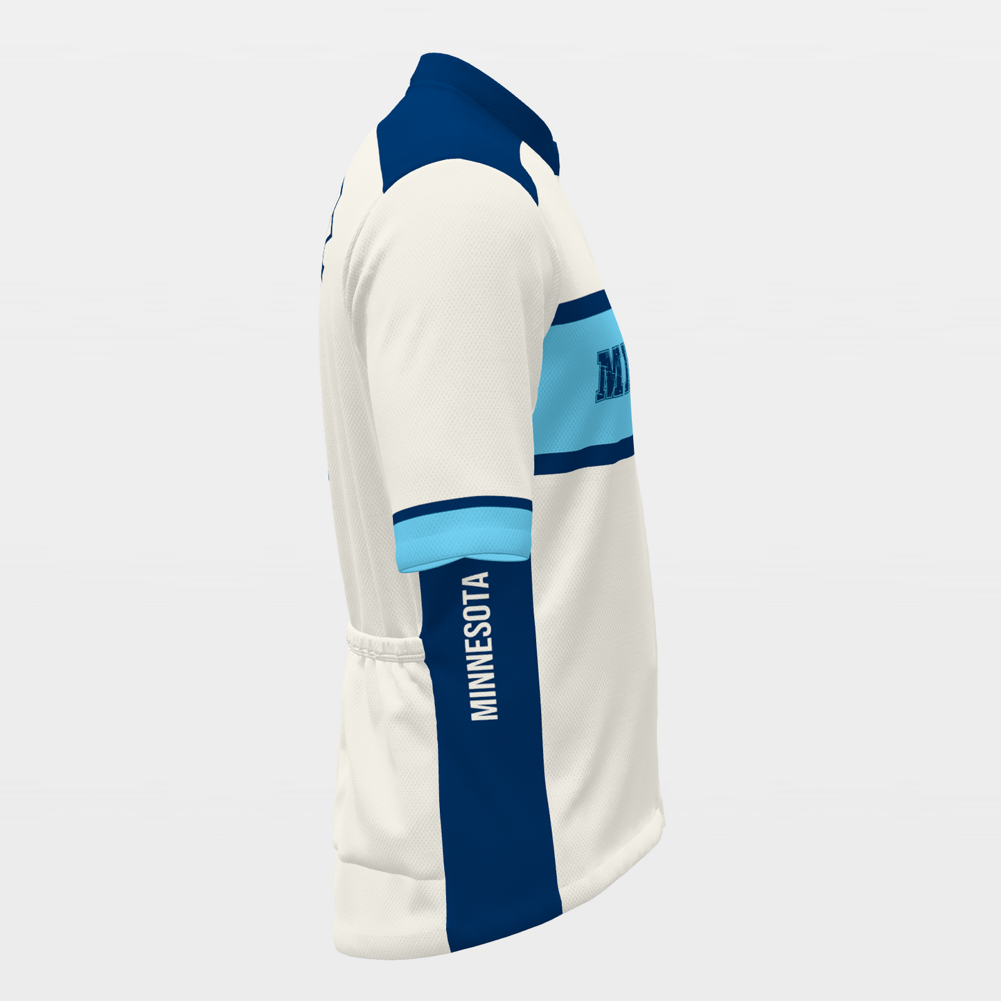 Minnesota State Race Kit — stacked-band Cycling Jersey – Right view