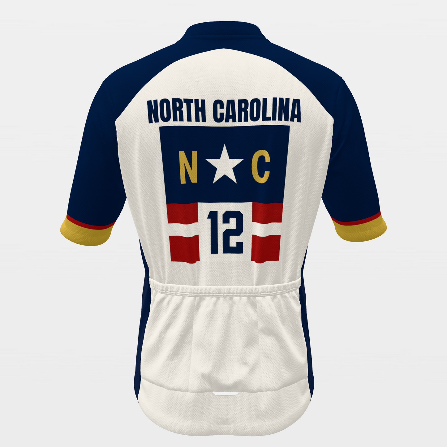 North Carolina State Race Kit — sponsor-band Cycling Jersey – Back view