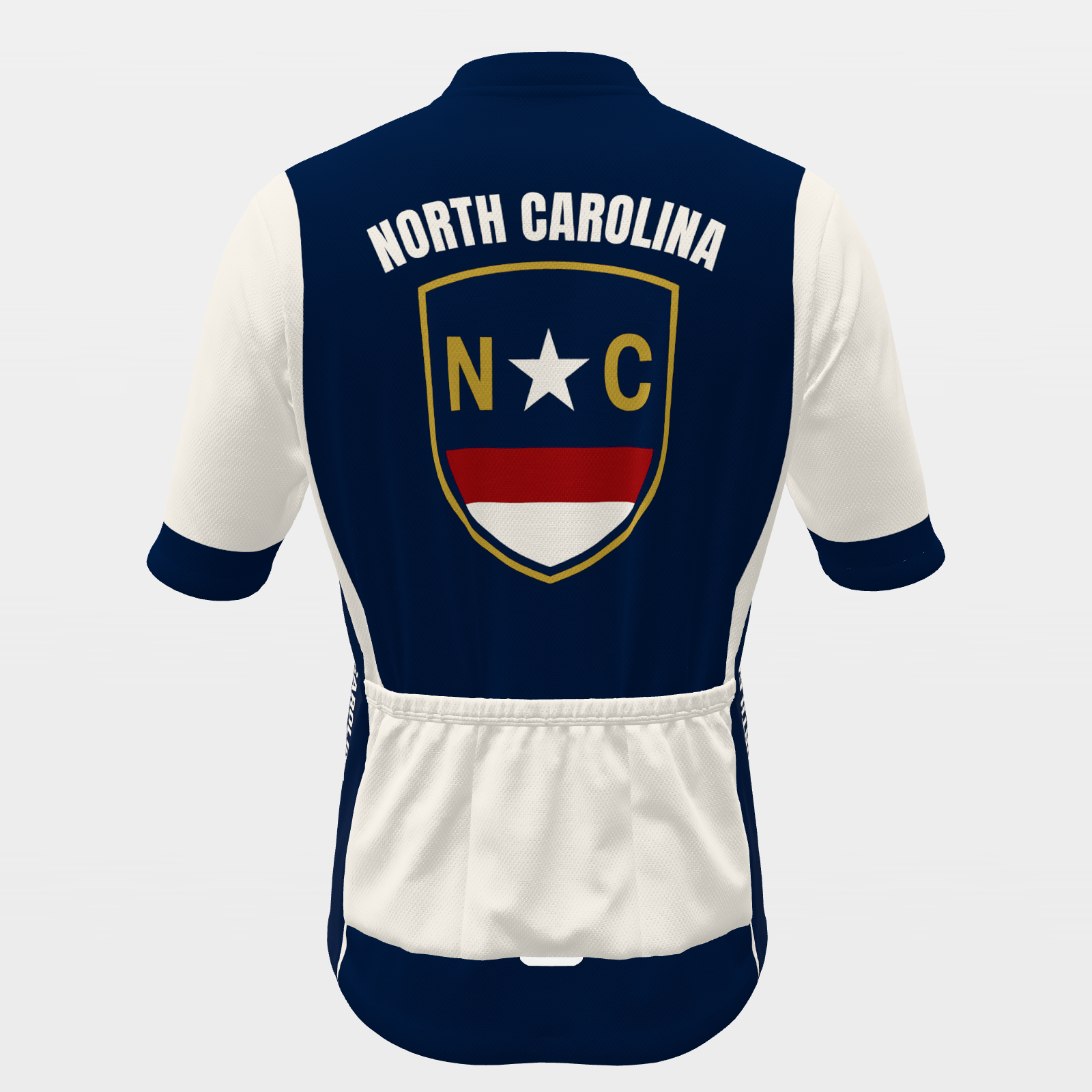 North Carolina State Race Kit — modern speed-fade Cycling Jersey – Back view