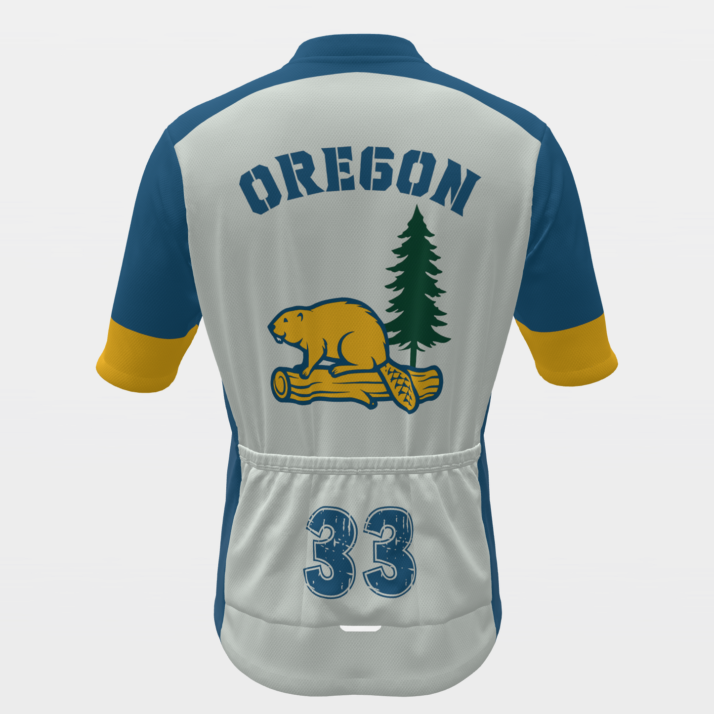 Oregon State Race Kit — sponsor-band Cycling Jersey – Back view