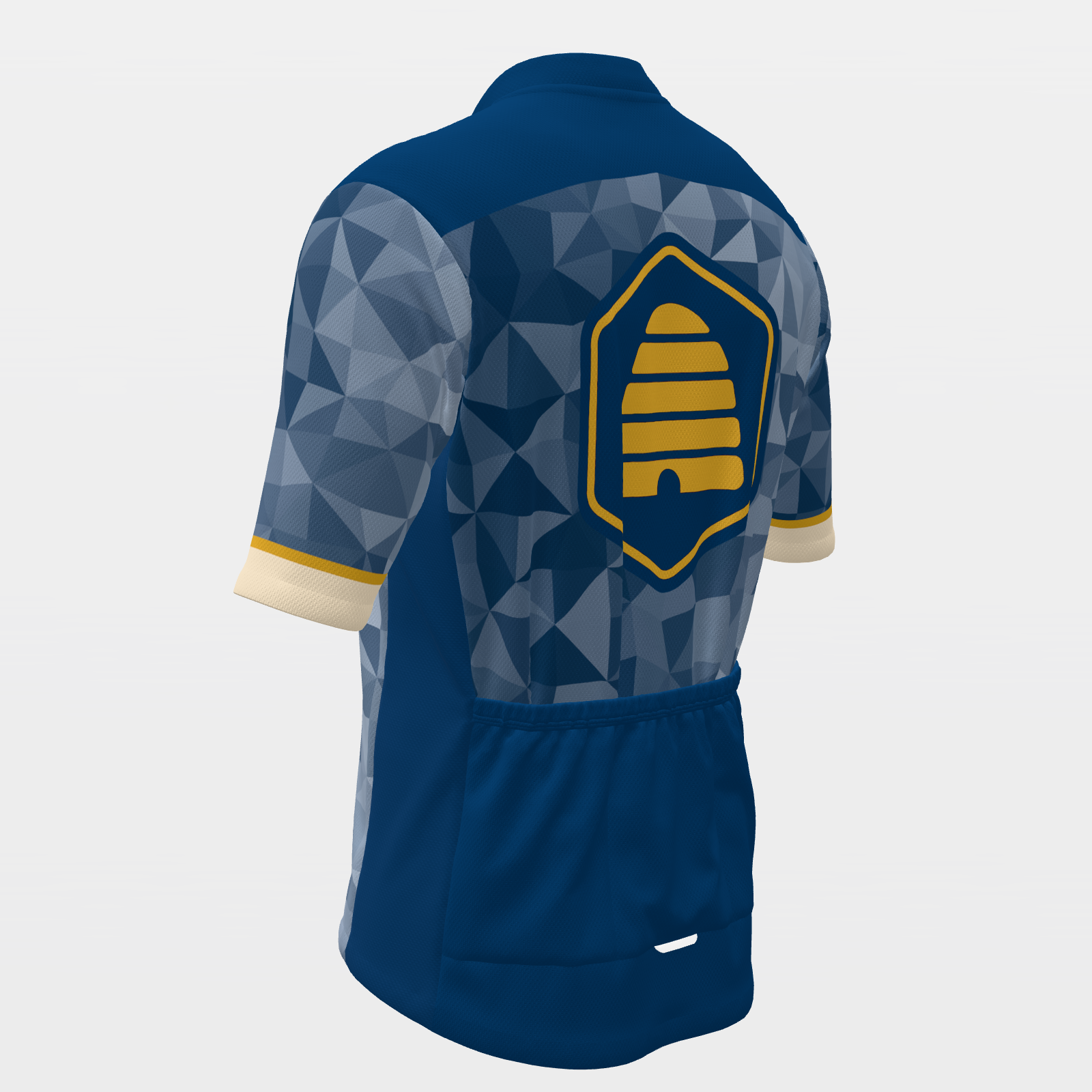 Utah State Race Kit — modern speed-fade Cycling Jersey – Back Left view