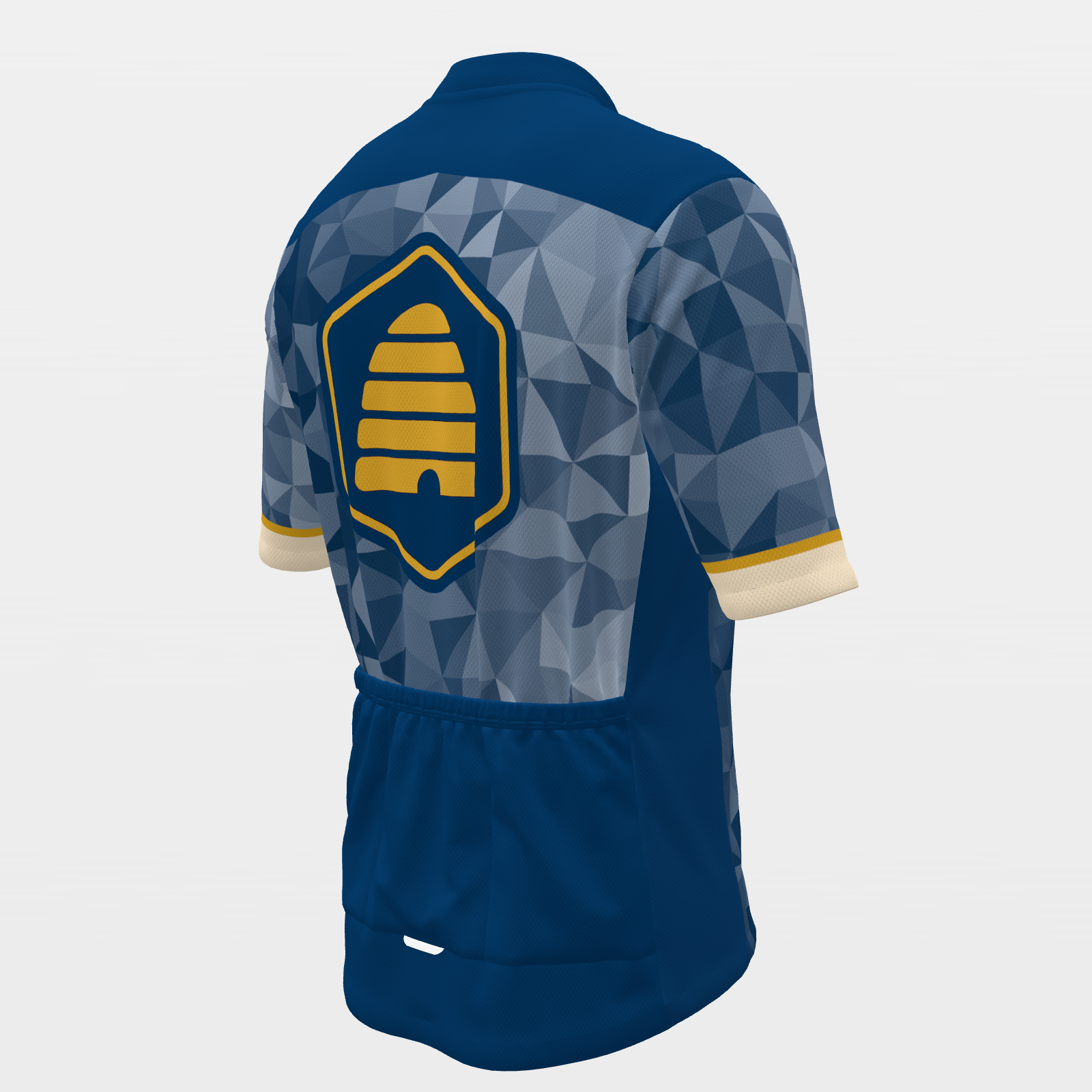 Utah State Race Kit — modern speed-fade Cycling Jersey – Back Right view