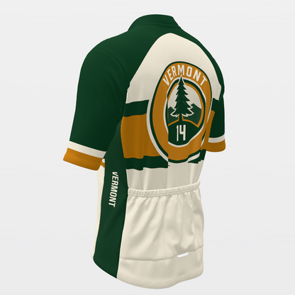 Vermont State Race Kit — sponsor-band Cycling Jersey – Back Left view