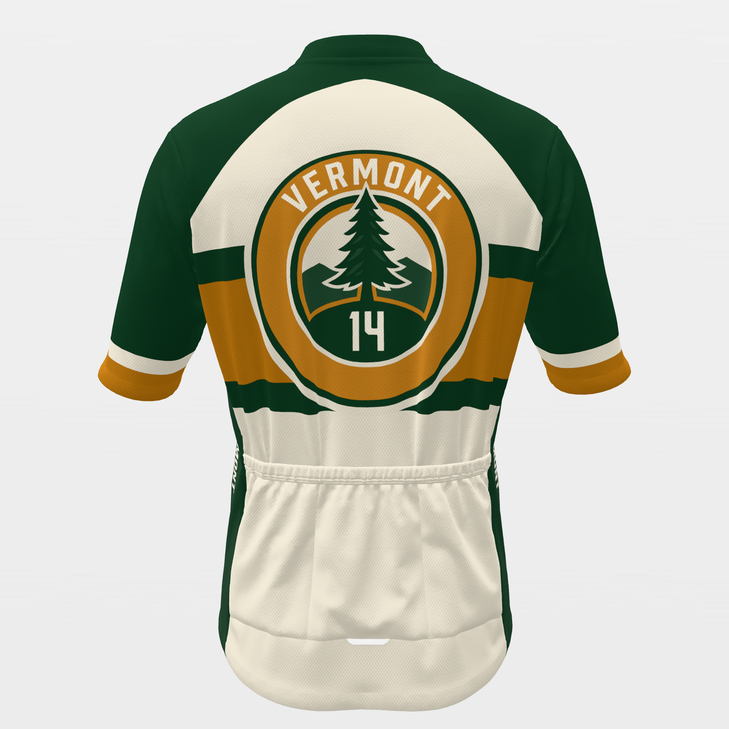 Vermont State Race Kit — sponsor-band Cycling Jersey – Back view
