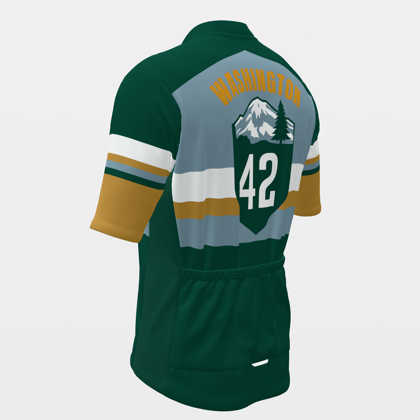 Washington State Race Kit — sponsor-band Cycling Jersey – Back Left view