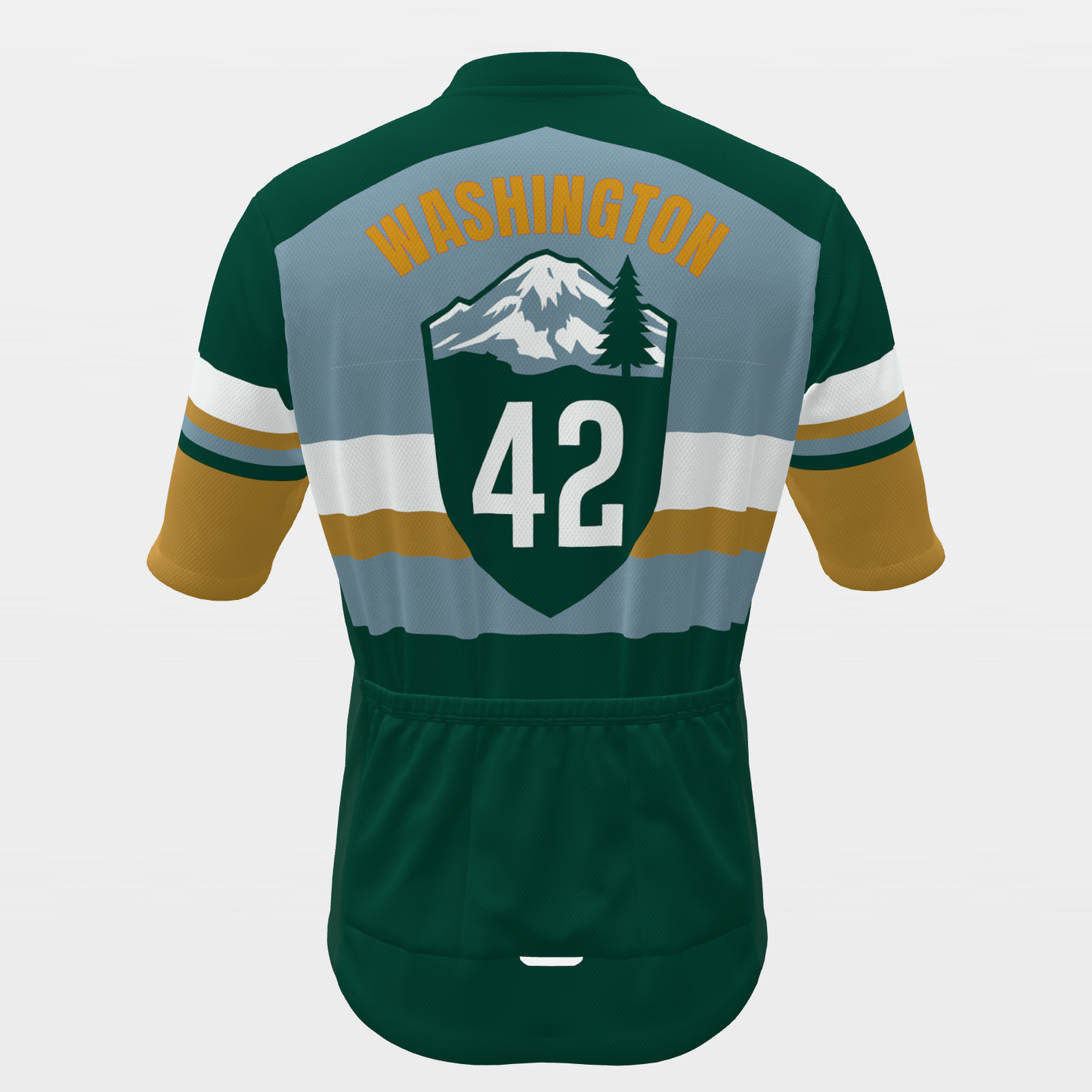 Washington State Race Kit — sponsor-band Cycling Jersey – Back view