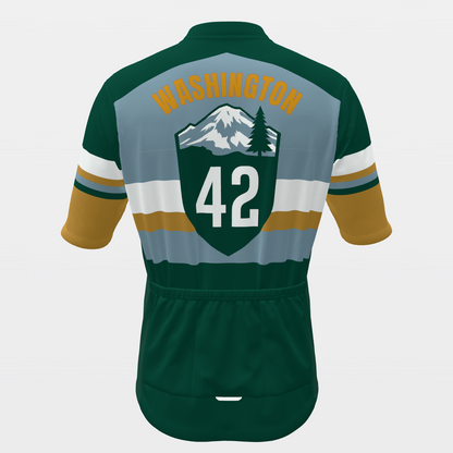 Washington State Race Kit — sponsor-band Cycling Jersey – Back view