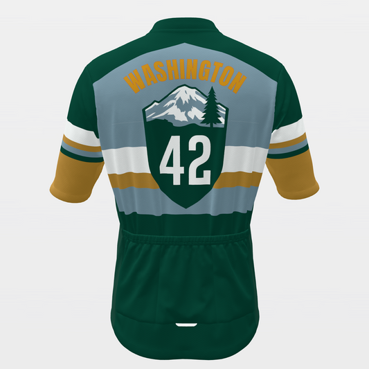Washington State Race Kit — sponsor-band Cycling Jersey – Back view