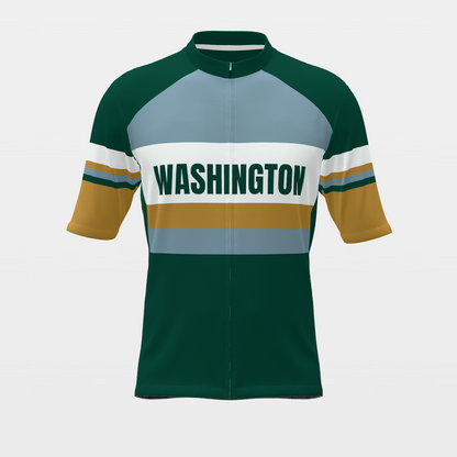 Washington State Race Kit — sponsor-band Cycling Jersey – Front view