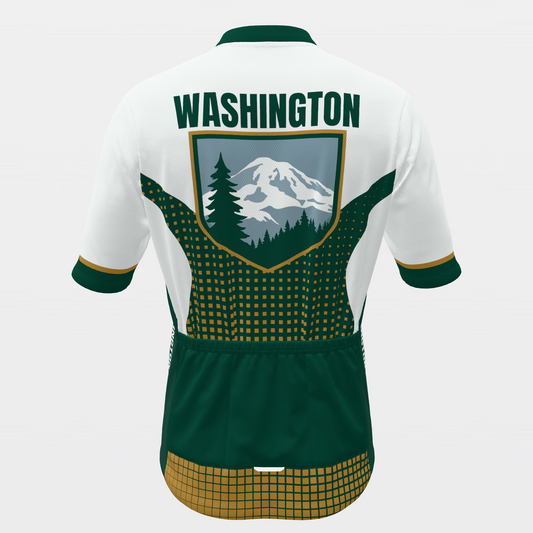 Washington State Race Kit — modern speed-fade Cycling Jersey – Back view