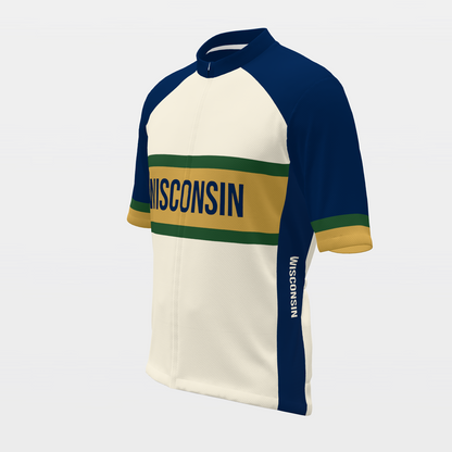 Wisconsin State Race Kit — sponsor-band Cycling Jersey – Front Left view