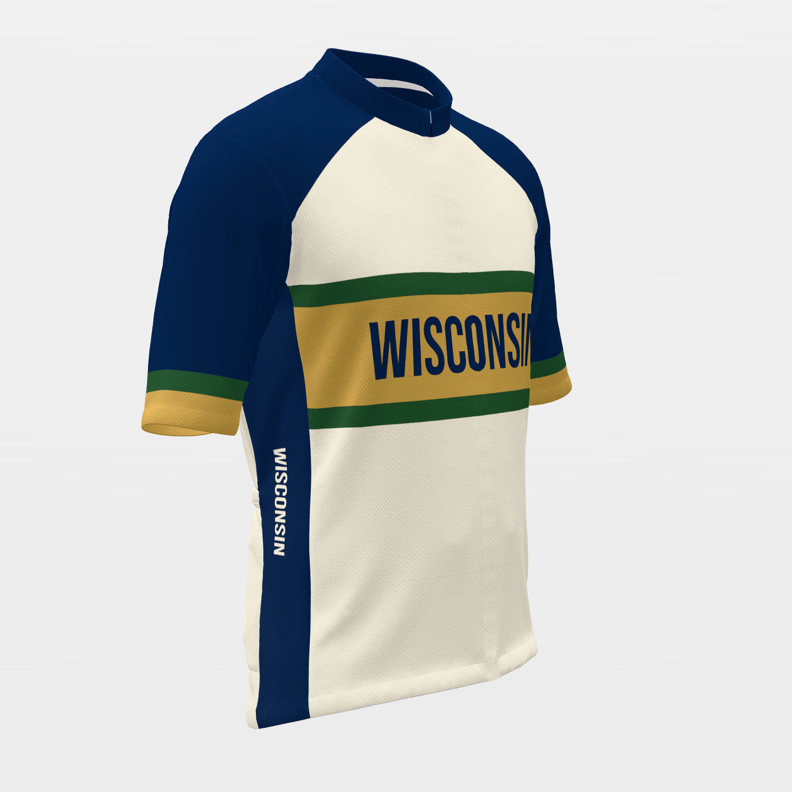 Wisconsin State Race Kit — sponsor-band Cycling Jersey – Front Right view