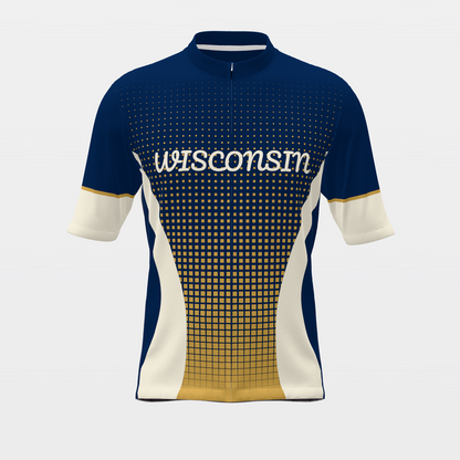 Wisconsin State Race Kit — modern speed-fade Cycling Jersey – Front view