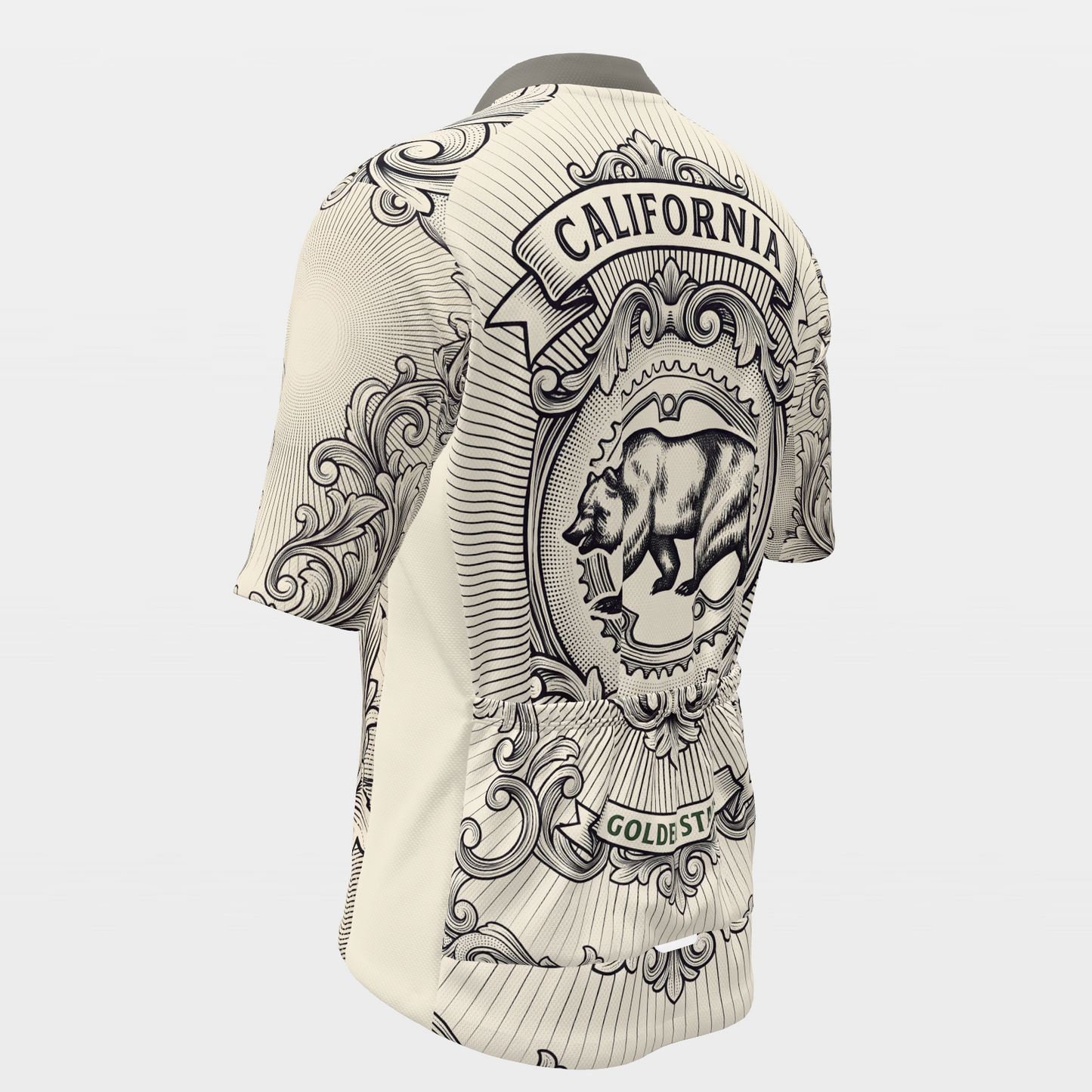 California Blackwork Tattoo Cycling Jersey – Back Left product view