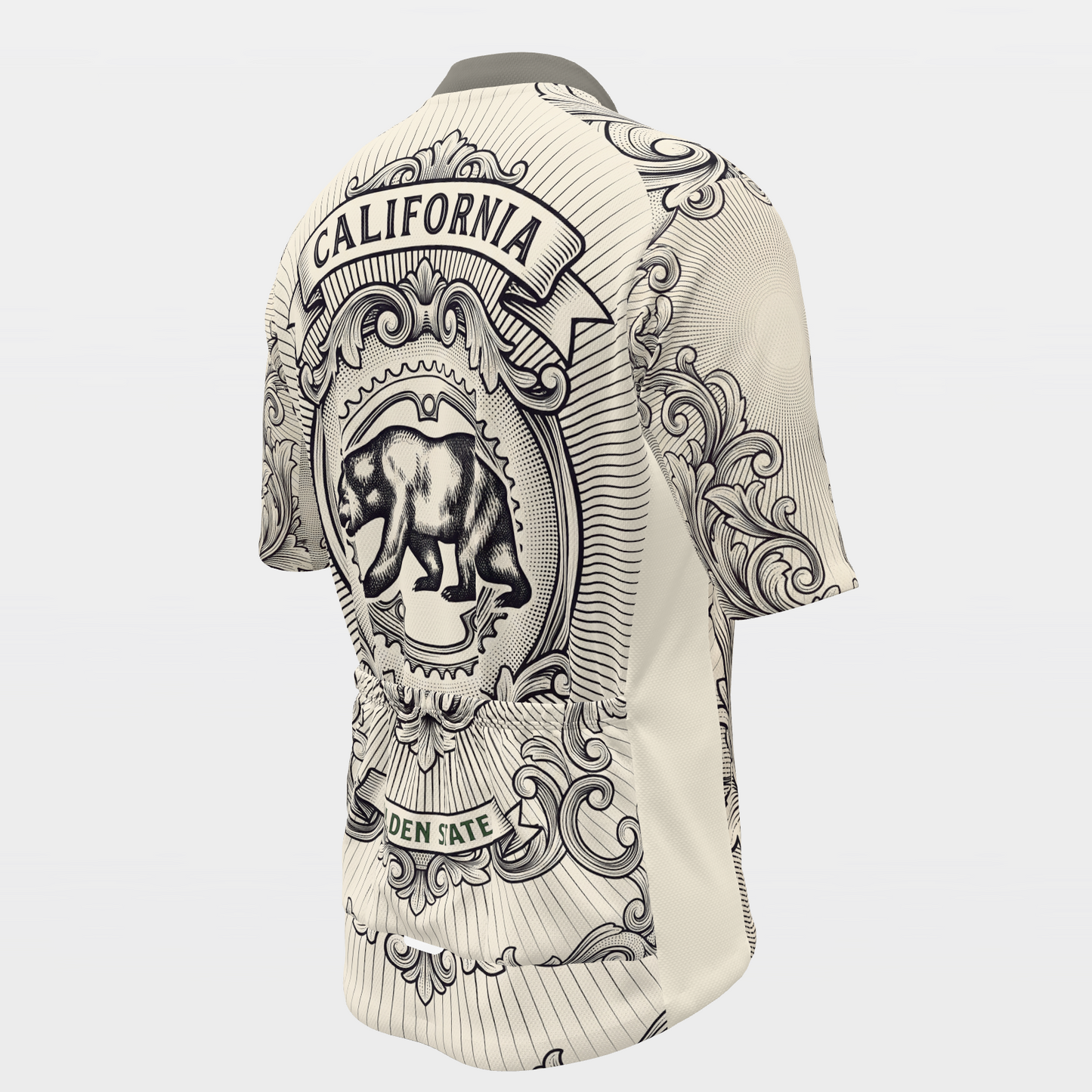 California Blackwork Tattoo Cycling Jersey – Back Right product view